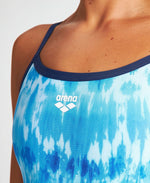 Arena Women's Tie Dye Stripes Challenge Back Swimsuit Swimming Costume BNWT