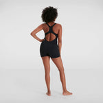 Speedo Women's Eco Endurance+ Legsuit Swimsuit Swimming Costume Black BNWT