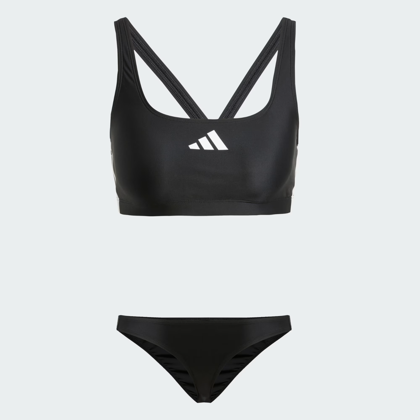 Adidas Women's 3 Stripes V-Back Bikini Swimsuit Swimming Costume JP0147 BNWT