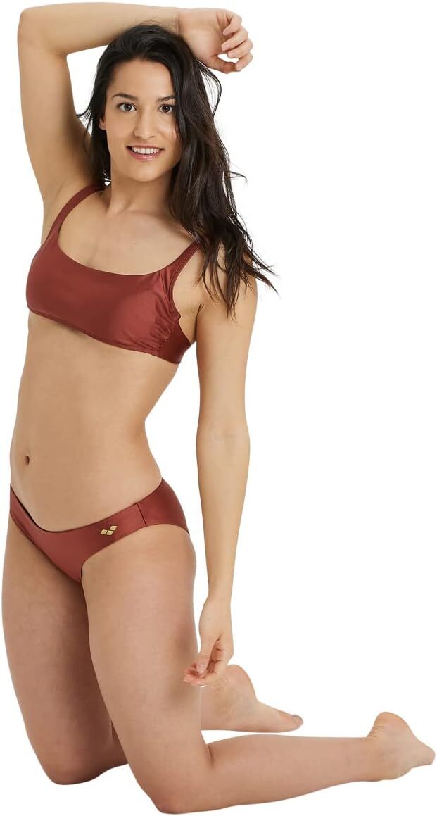 Arena Women's Bralette Solid Burnt Bikini Swimsuit Swimming Costume BNWT