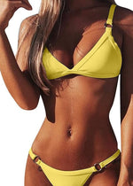 Chechury Women's Triangle Low Waist Sexy Bikini Swimsuit Swimming Costume BNWT