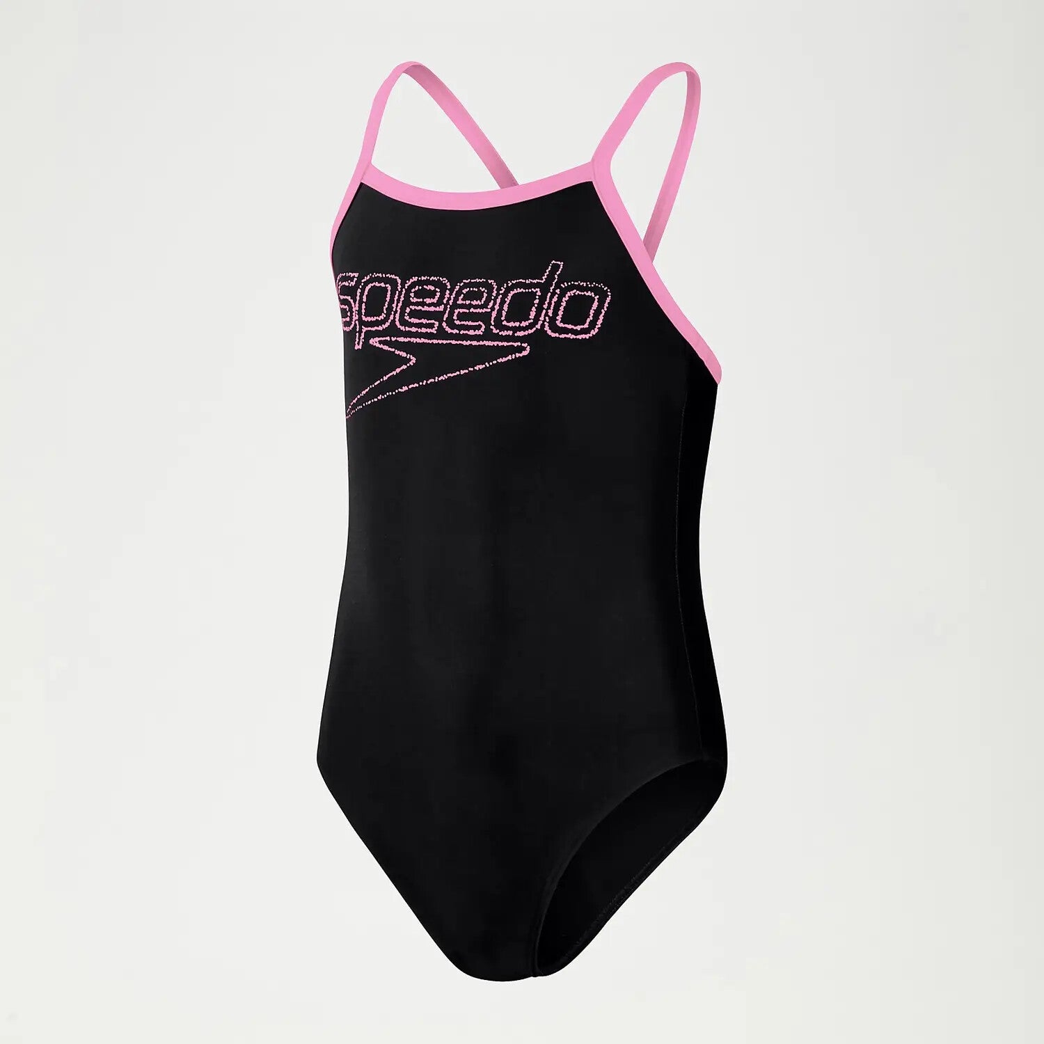 Speedo Girls Logo Thinstrap Muscleback Junior Swimsuit Swimming Costume BNWT