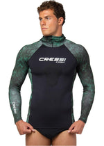 Cressi Cobia Hunter Men's Long Sleeve Rash Guard Vest Top Swimsuit Wetsuit BNWT
