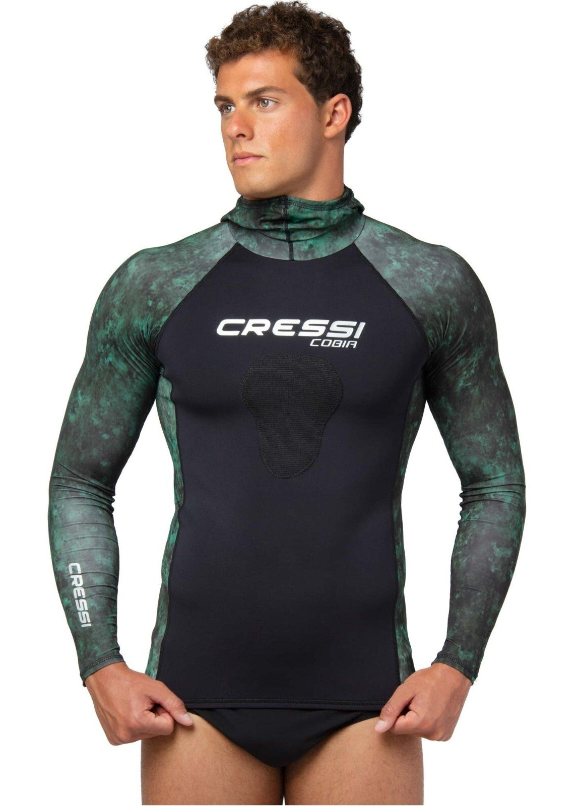 Cressi Cobia Hunter Men's Long Sleeve Rash Guard Vest Top Swimsuit Wetsuit BNWT