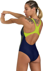 Arena Women's Branch Swim Pro Back Print Swimsuit Swimming Costume BNWT
