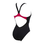 Arena Women's Flashing Lights V Back Swimsuit Swimming Costume Black BNWT