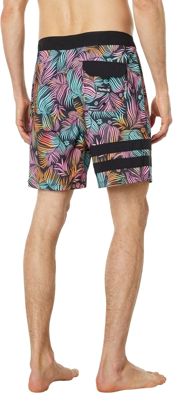 Hurley Men's Block Party 18" Board Shorts Swim Swimming Costume Swimsuit BNWT