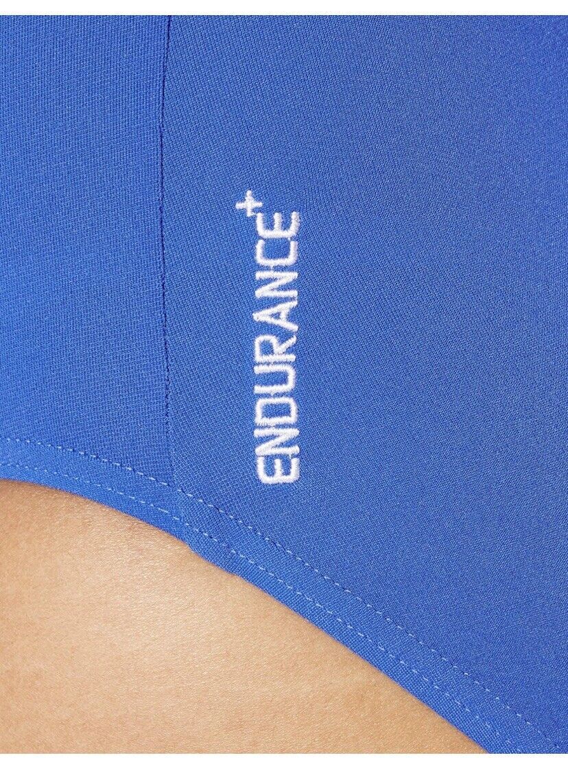 Speedo Women's Endurance+ Medalist Swimsuit Swimming Costume Blue BNWT