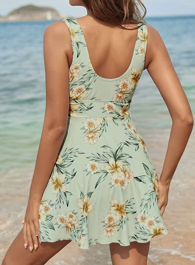 Shekini Women's Front Cut-Out Padded Swim Dress Swimsuit Swimming Costume BNWT