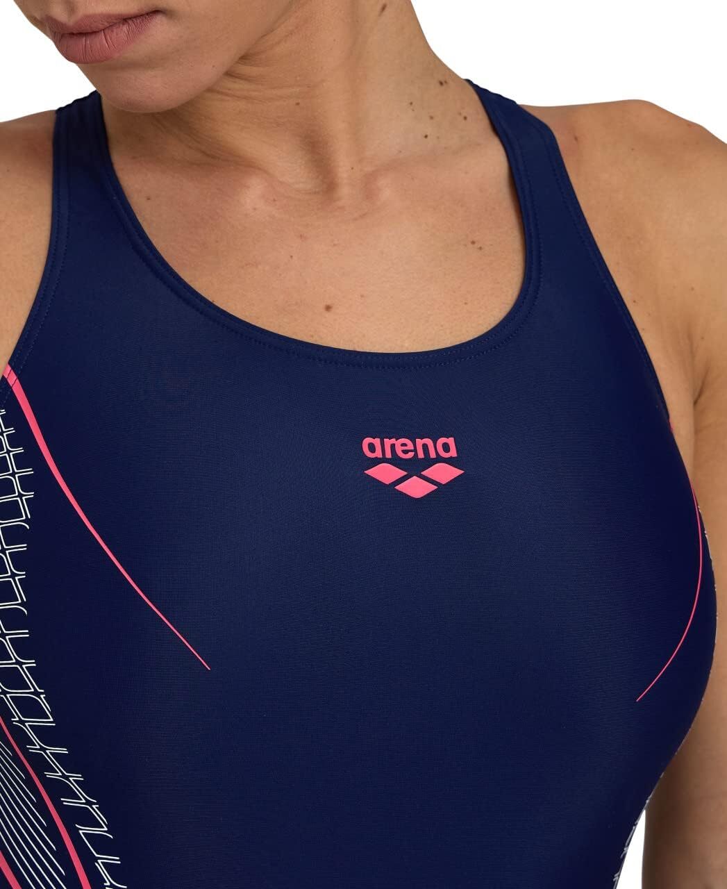 Arena Women's Modular V Back One Piece Swimsuit Swimming Costume BNWT