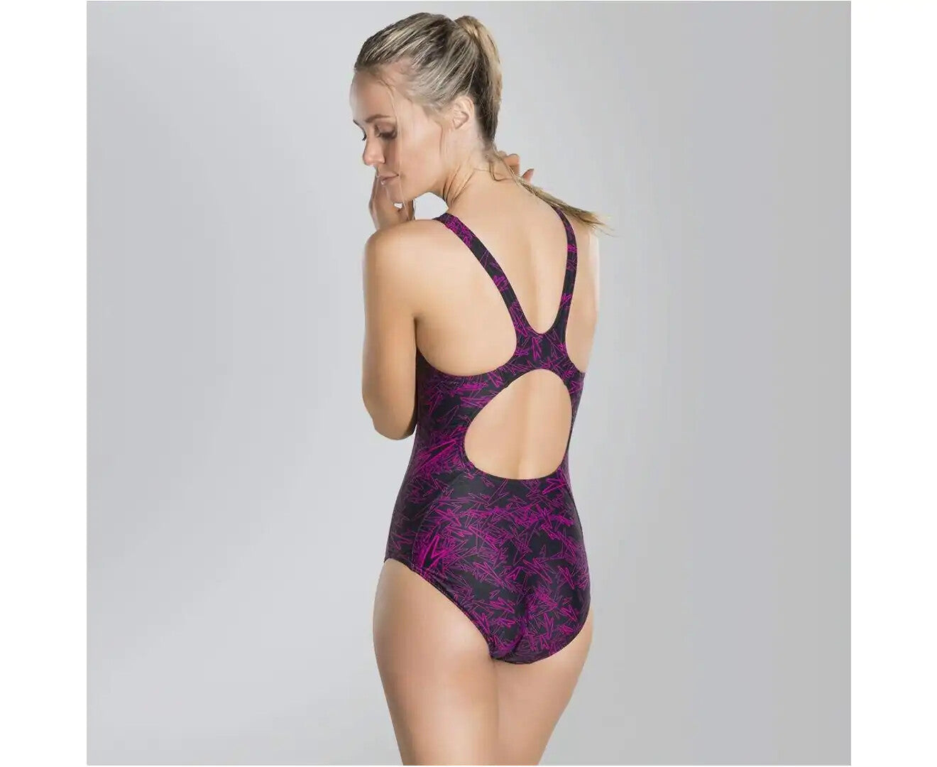Speedo Women's Boom Allover Muscleback Swimsuit Swimming Costume BNWT