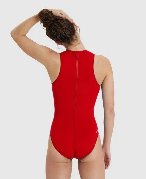 Arena Women's Team Waterpolo Solid Swimsuit Swimming Costume BNWT