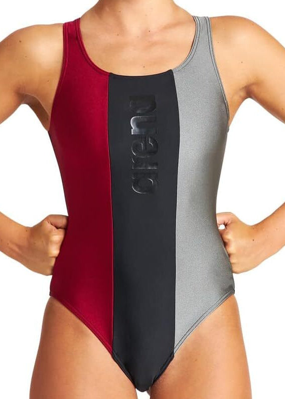 Arena Women's Just O Back Swimsuit Swimming Costume Black Girls BNWT