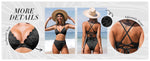 Cupshe Women's High Waisted Criss-Cross Bikini Swimsuit Swimming Costume BNWT