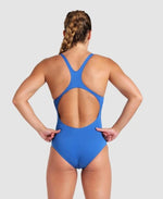 Arena Women's Team Swim Pro Solid Swimsuit Swimming Costume Girls Blue BNWT