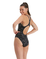 Speedo Women's Hyperboom Allover Medalist Swimsuit Swimming Costume BNWT
