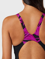 Speedo Women's Hyperboom Splice Legsuit Swimming Costume Swimsuit Pink BNWT