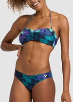 Arena Women's Bandeau Two Piece Bikini Allover Swimsuit Swimming Costume BNWT