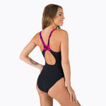 Speedo Women's Hyperboom Splice Muscleback Swimsuit Swimming Costume Black BNWT