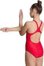 Arena Girl's Dynamo Jr Junior One Piece Swimsuit Swimming Costume Red BNWT