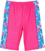 Ikali Girl's 3 Piece Rash Swimsuit Swimming Costume Swim Ruffle Kids Flamingo