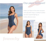 Joweechy Women's Ruched Tummy Control Swimsuit Swimming Costume Swimwear BNWT