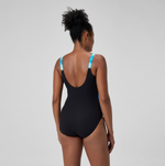 Speedo Women's Lunalustre Body Shaping Printed Swimsuit Swimming Costume BNWT