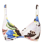 Sunseeker Women's Flower Bomb Bikini Top Plunge Swimsuit Swimming UK 22 D BNWT