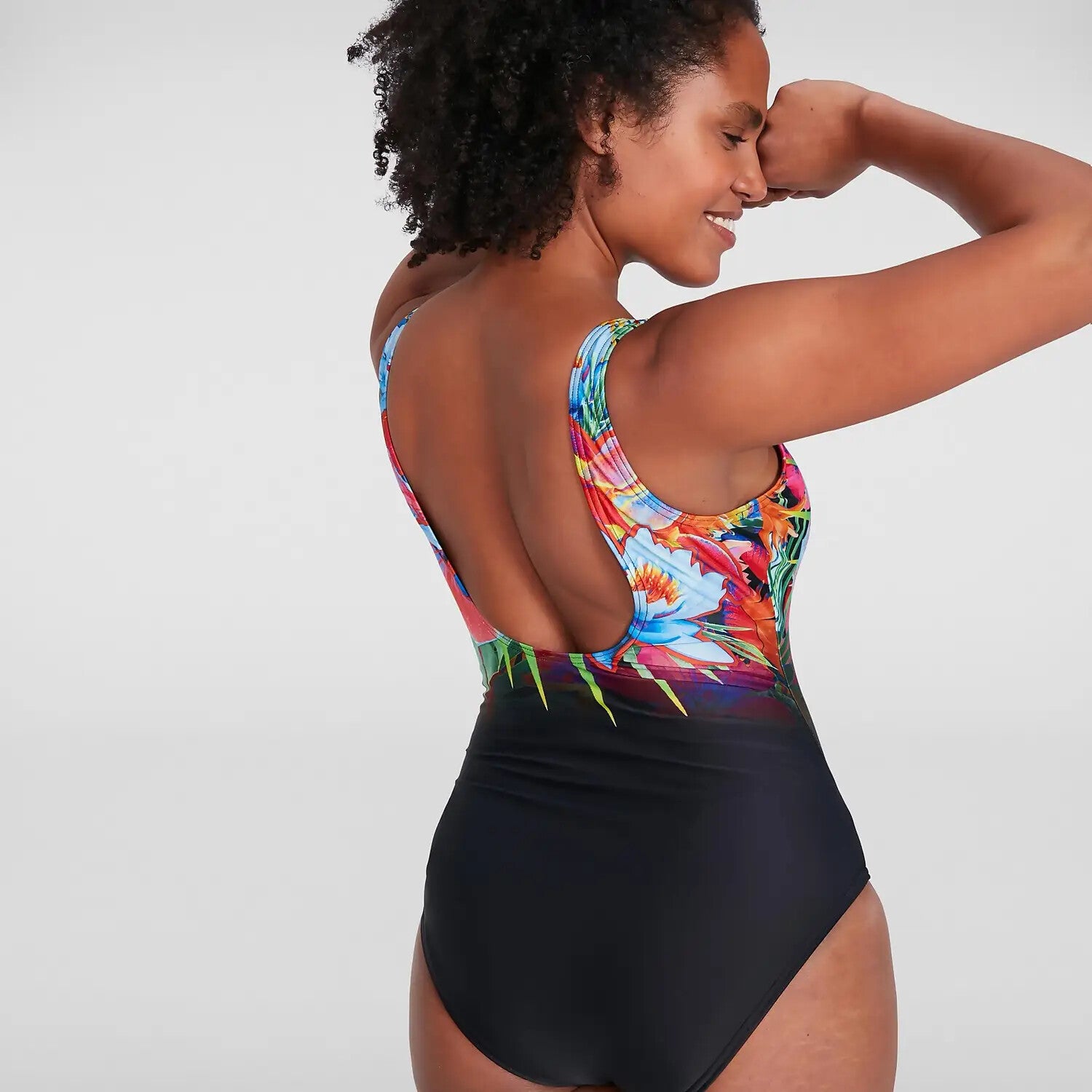 Speedo Women's Digital Placement U-Back Swimsuit Swimming Costume BNWT