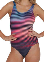 Speedo Women's Digital Placement U-Back Swimsuit Swimming Costume BNWT
