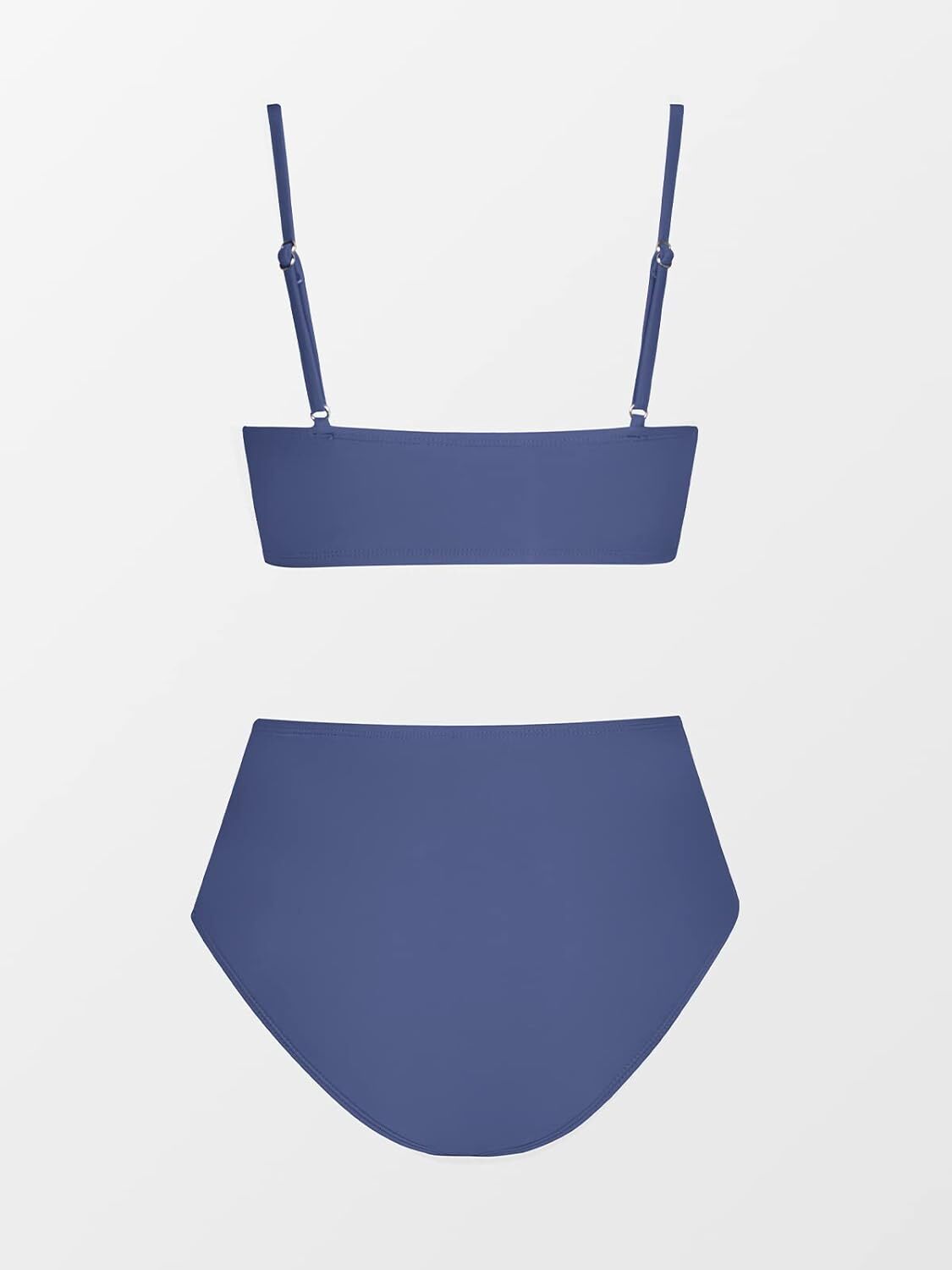 Cupshe Women's High Waist Twist Front V Bikini Swimsuit Swimming Costume BNWT