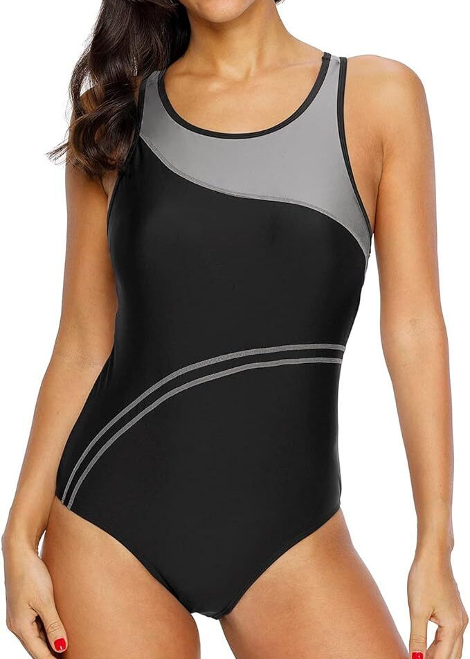 CharmLeaks Women's Padded Racerback Swimsuit Swimming Costume Swimwear BNWT