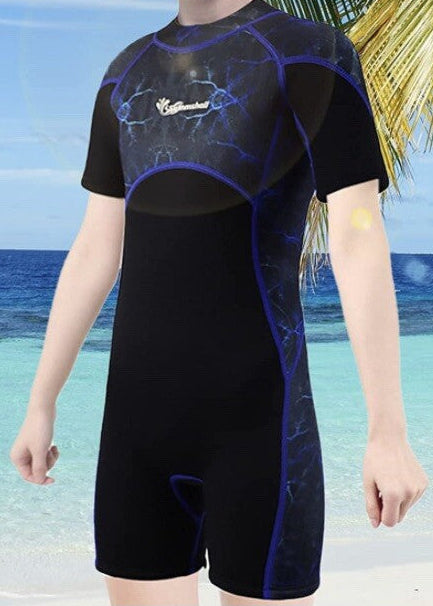 Summshall Kids Wetsuit 2.5mm Shorty Diving Surfing Suits Boys 8-10 Years BNWT