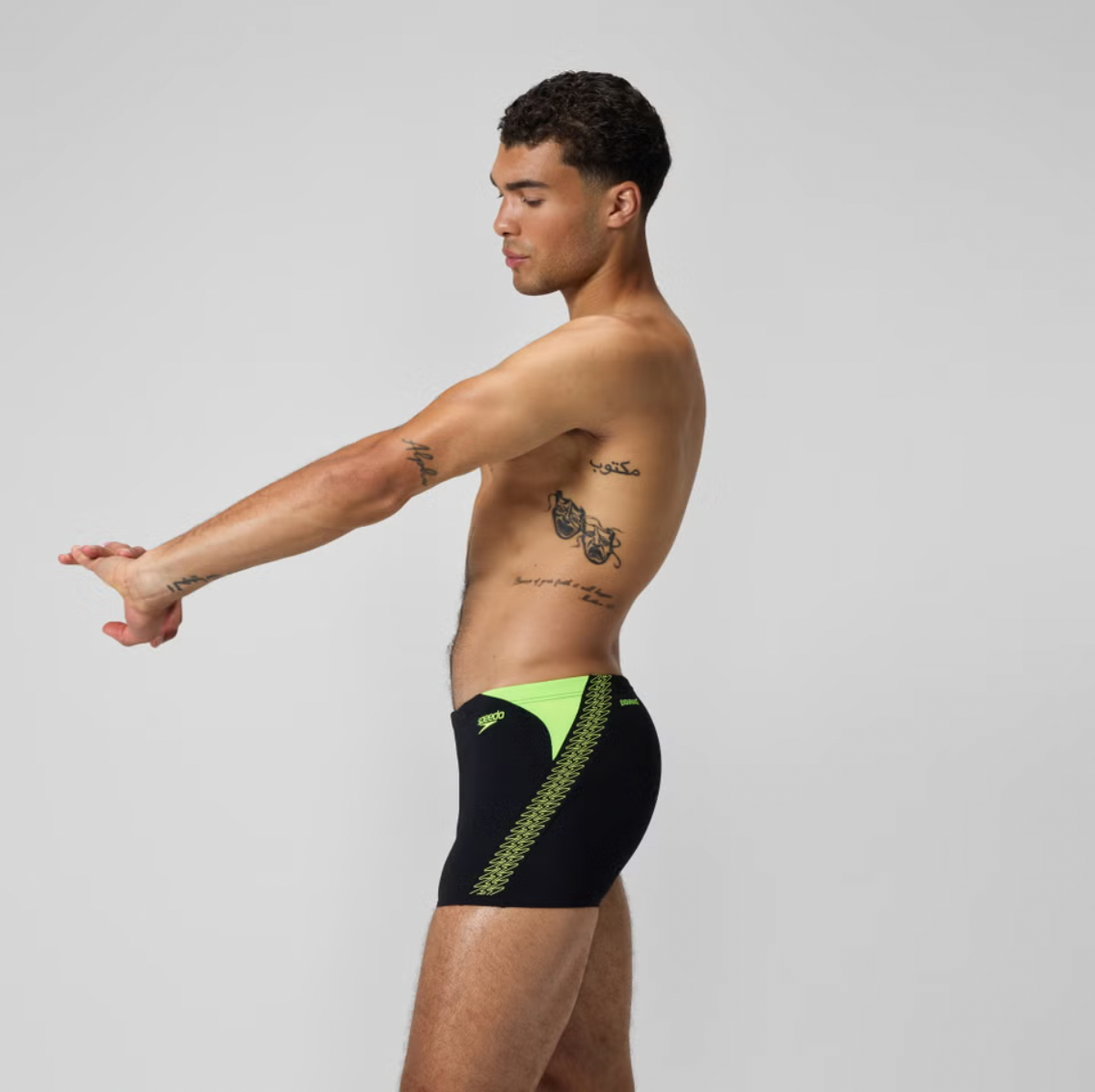Speedo Men's Hyperboom Splice Aquashort Swimsuit Swimming Costume Trunks BNWT
