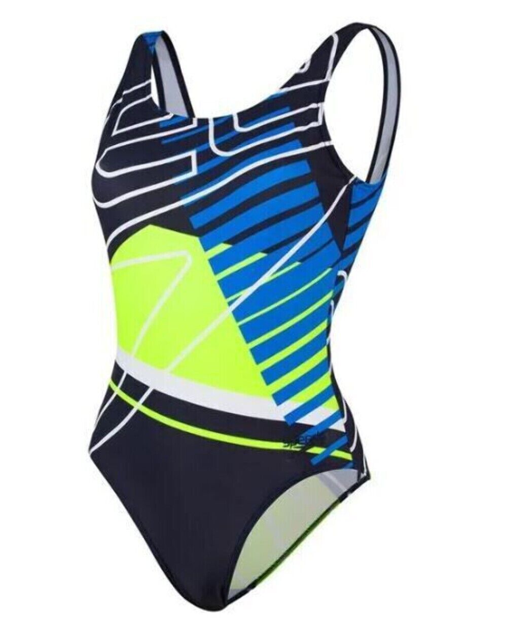 Speedo Women's Core U-Back Placement Swimsuit Swimming Costume BNWT