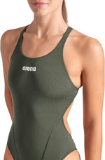 Arena Women's Team Swim Tech Solid Swimsuit Swimming Costume Girls Swimwear BNWT