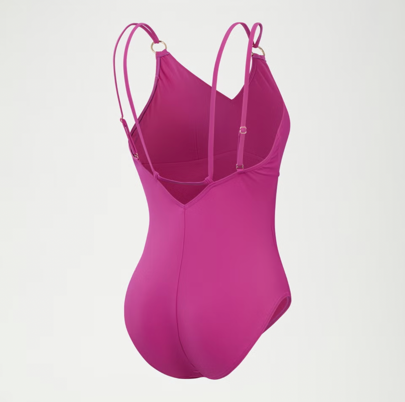 Speedo Women's Shaping Strappy Swimsuit Swimming Costume Swimwear Berry BNWT