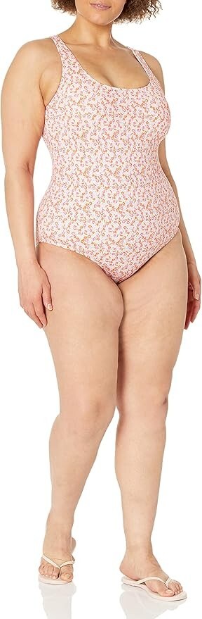 Amazon Essentials Women's One Piece Coverage Swimsuit Swimming Costume BNWT