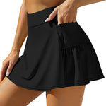 Attraco Women's High Waisted Swim Skirt Shorts Skort Swimsuit Swimming Costume