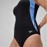 Speedo Women's Lunalustre Body Shaping Printed Swimsuit Swimming Costume BNWT
