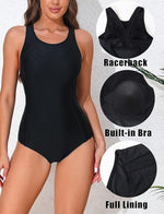 CharmLeaks Women's Padded Colour Block Racerback Swimsuit Swimming Costume BNWT