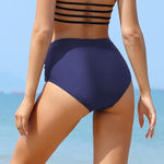 Shekini Women's High Waist Ruched Bikini Bottom Swimsuit Swimming Costume BNWT