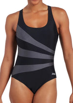 Zoggs Women's Sandon Scoopback Ecolast Swimsuit Swimming Costume BNWT