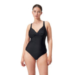 Speedo Women's Shaping Cross Knot Swimsuit Swimming Costume Swimwear Front BNWT
