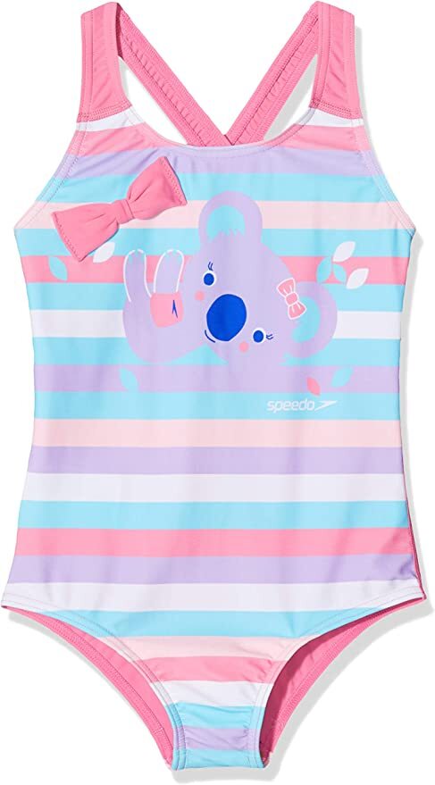 Speedo Girl's Koko Koala Crossback Swimsuit Swimming Costume Toddler Baby BNWT