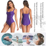 Joweechy Women's Twist Ruched Tummy Control Swimsuit Swimming Costume Swimwear