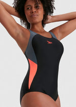 Speedo Women's Colourblock Splice Muscleback Swimsuit Swimming Costume BNWT