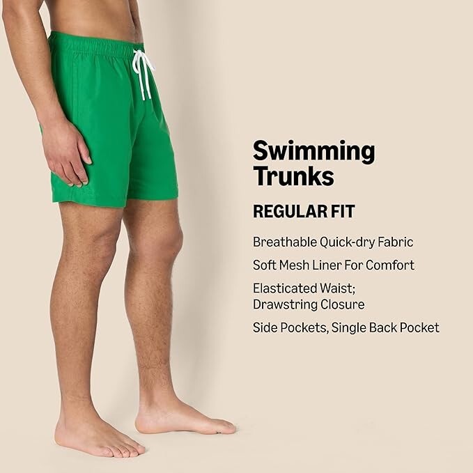 Amazon Essentials Men's 7” Quick Dry Swim Shorts Trunks Swimsuit Swimming BNWT