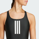 Adidas Women's 3-Stripes V Back One Piece Swimsuit Swimming Costume JE1921 BNWT