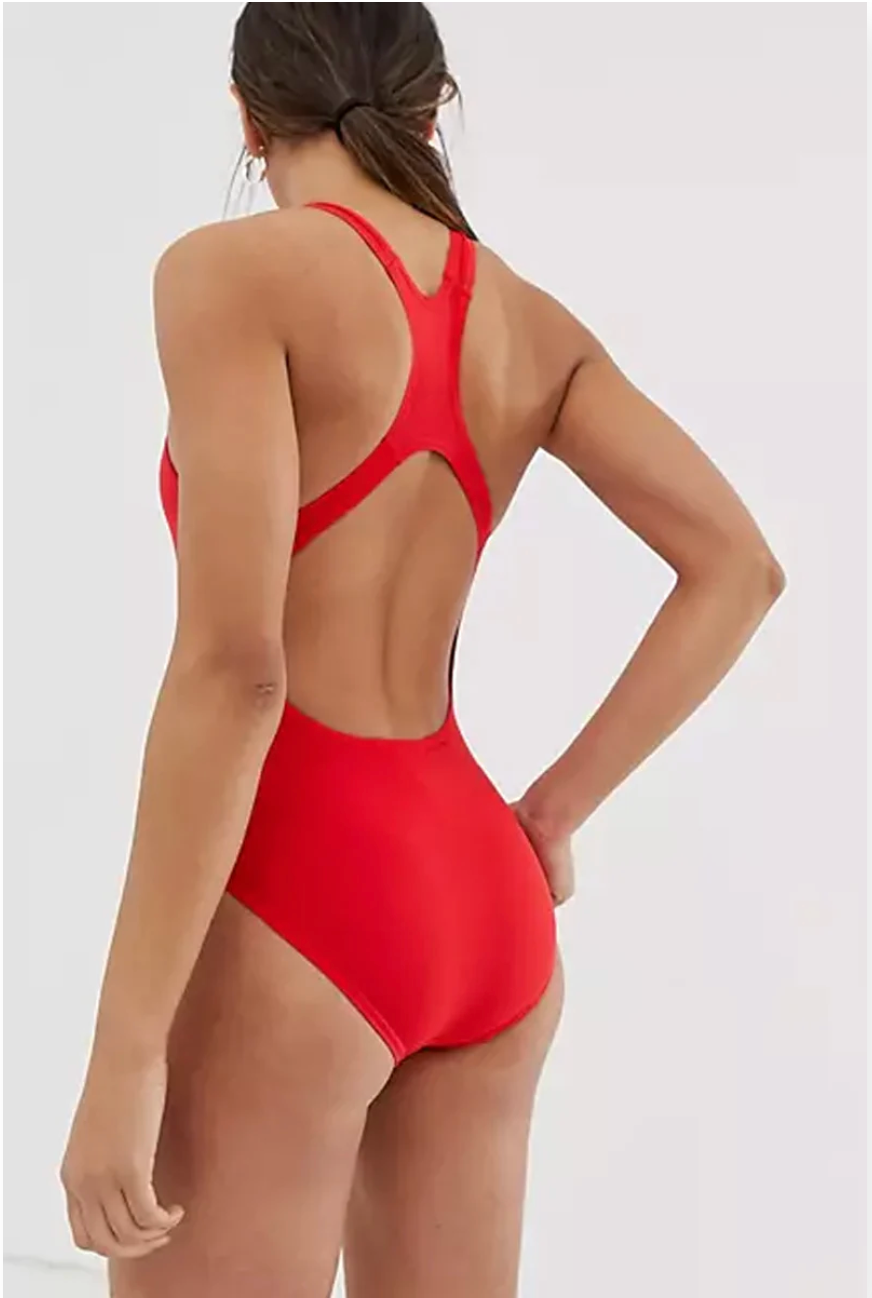Speedo Women's Eco Endurance+ Medalist Swimsuit Swimming Costume Red 2025 BNWT